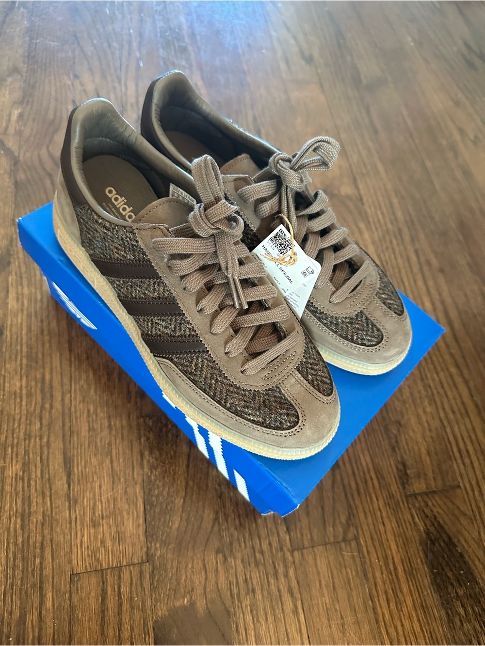 Adidas Handball Spezial Brown Tweed Sneakers